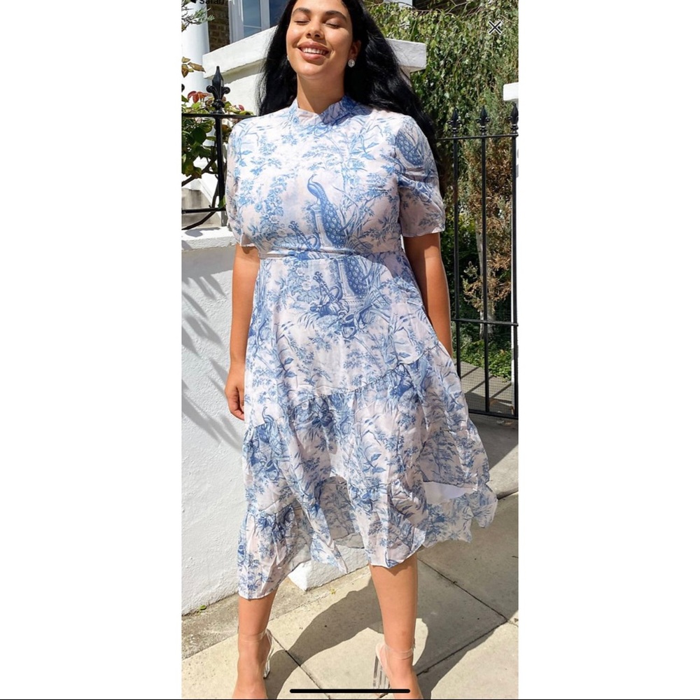 Hope and Ivy Mid maxi dress toile New with some tags